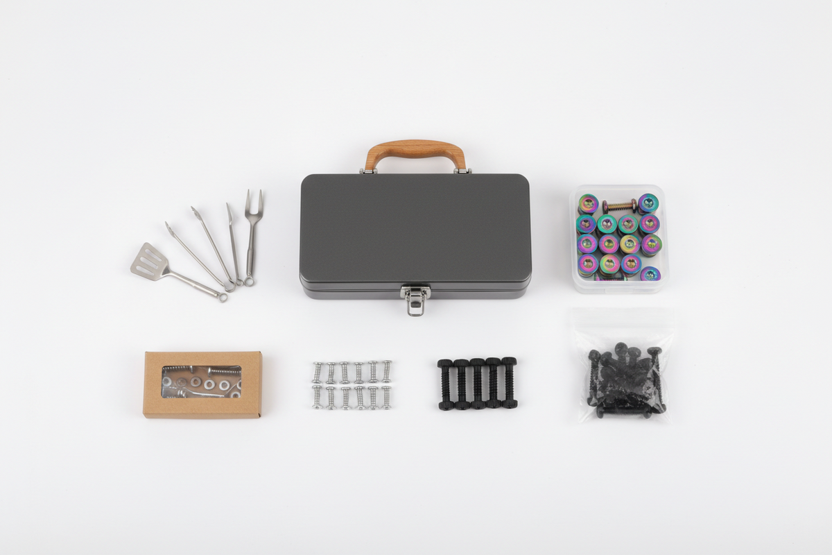 Outdoor hardware, barbecue toolbox, bicycle screws, and equipment replacement parts