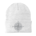 Compass Camping Embroidered Beanie